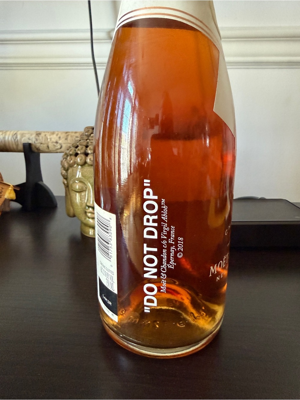2018 Moet x OFF-WHITE 'Do Not Drop' 750ml NOT FOR CONSUMPTION